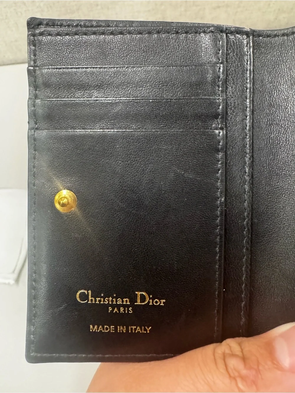 Miss Dior Dahlia Wallet in Lambskin Leather with Quilted Miss Dior Allove